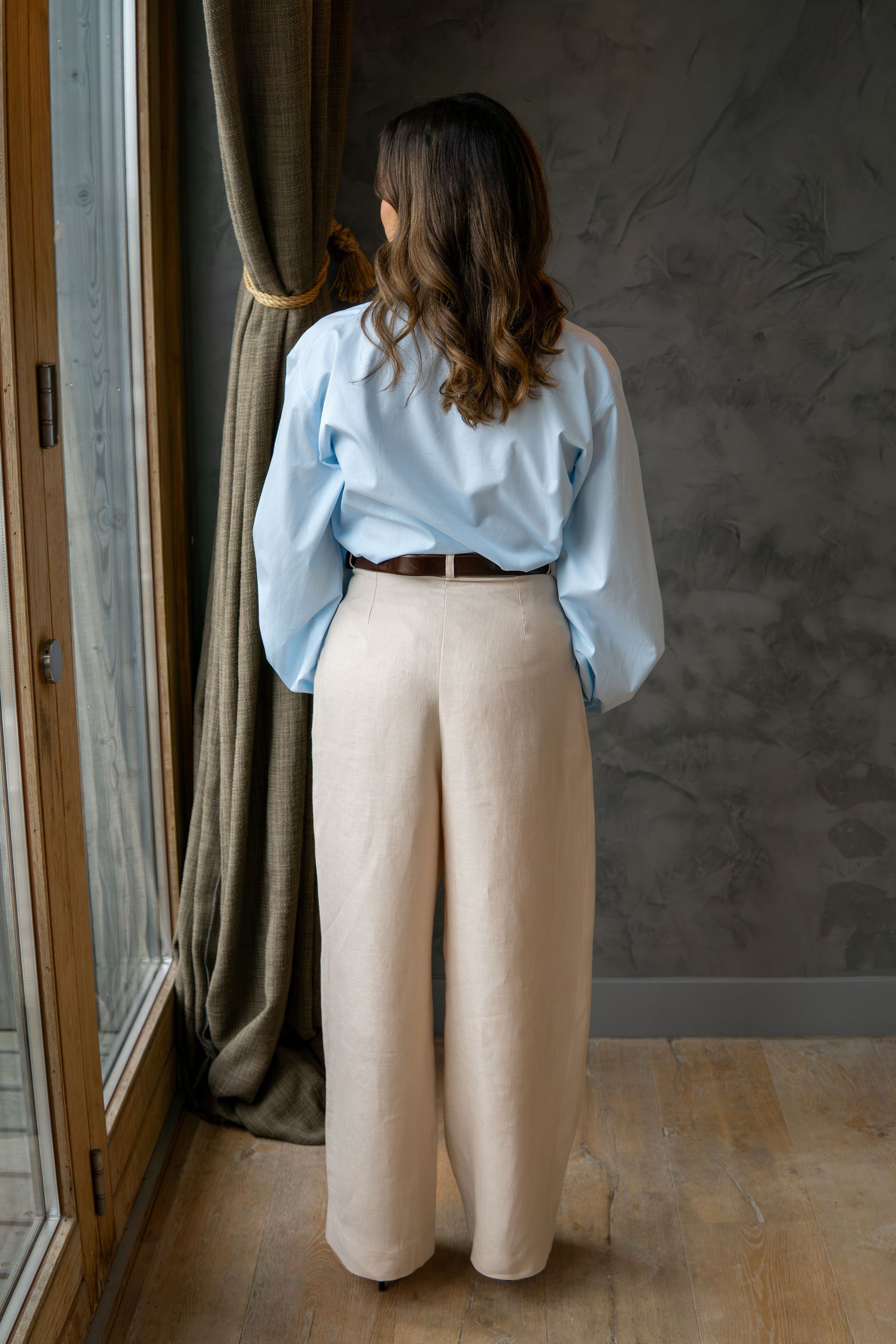 Linnen pantalon dames straight leg COSLI